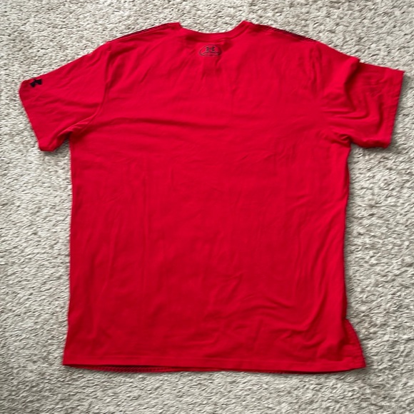 EUC Under Armour Red/Black Steph Curry SC HeatGear T-Shirt 1322799 Size 2XL - Picture 6 of 8
